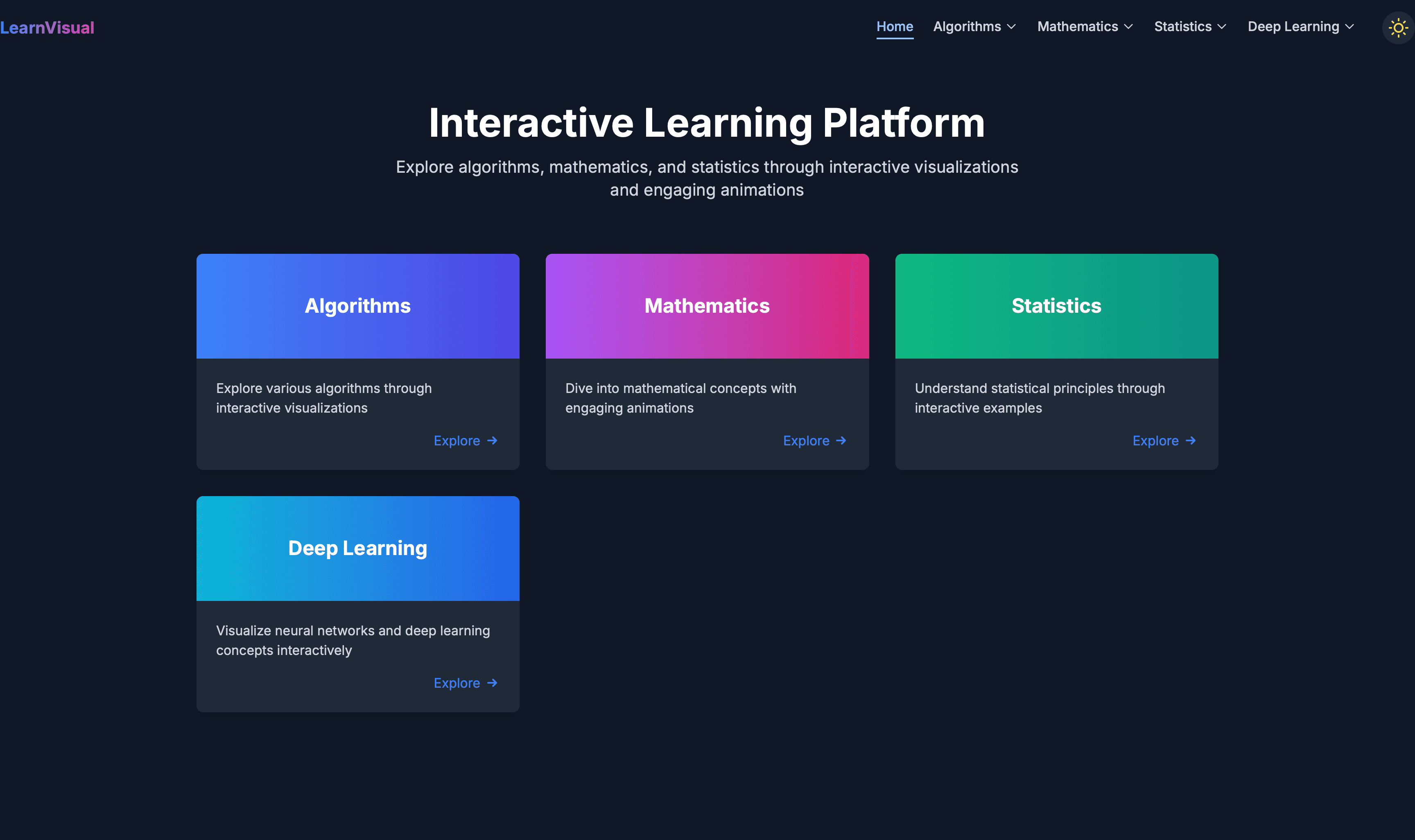LearnVisual - Project Screenshot